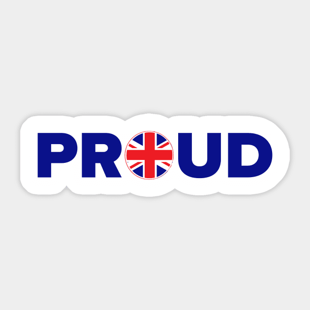 Proud British Sticker by MessageOnApparel